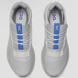 On Cloudnova Running Men's Athletic Shoes in White and Blue
